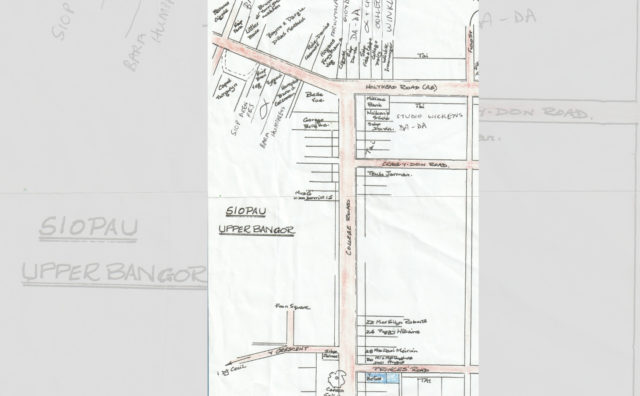Map Arial Myfyr Thomas