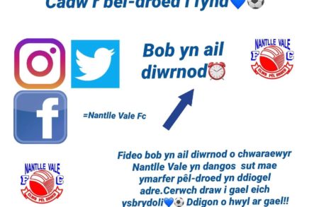 Cadw'r bêl-droed i fynd